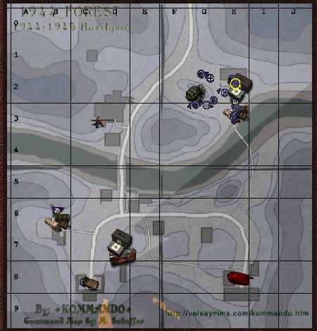 1944 huertgen forest objectives map