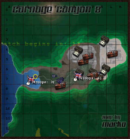 Carnage canyon 2 objectives map