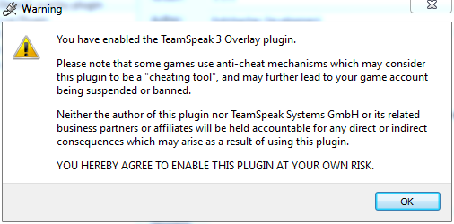 ts3 overlay warning